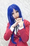 blazer blouse blue_hair cosplay kawashima_ami ribbon_tie school_uniform takeru toradora! rating:Safe score:0 user:pixymisa