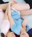 aoi-chan cosplay miasa namada original pink-chan striped_panties thighhighs tshirt twintails rating:Safe score:2 user:nil!