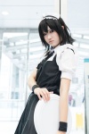 apron boku_wa_tomodachi_ga_sukunai cosplay hairband maid maid_uniform mikazuki_yozora ribbon_tie serving_tray wristband yuiko rating:Safe score:0 user:pixymisa