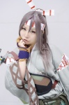 bow cosplay hairbow headband kantai_collection kimono purple_hair shorts tanaka zuihou_(kantai_collection) rating:Safe score:0 user:nil!