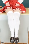 kuramoto_tsukina pleated_skirt rq-star_907 sailor_uniform school_uniform skirt skirt_lift thighhighs white_legwear zettai_ryouiki rating:Safe score:2 user:nil!