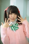 blouse bowtie cardigan cosplay hair_tie love_live!_school_idol_project pink_eyes twintails utateika-na yazawa_niko rating:Safe score:0 user:pixymisa