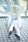 blonde_hair blouse cosplay hairband jumper kuon original thighhighs twintails white_legwear rating:Safe score:1 user:nil!