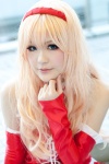 blonde_hair choker cosplay dress hairband macross macross_frontier renta sheryl_nome rating:Safe score:0 user:pixymisa