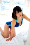 bed cleavage kishi_asuka one-piece_swimsuit swimsuit rating:Safe score:1 user:nil!