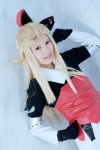 blonde_hair blouse blue_eyes bureiburi_deforuto cosplay gloves hairbow idea_lee miho rating:Safe score:0 user:pixymisa