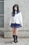 cardigan cosplay harumiya_yun kneesocks love_plus pantyhose pleated_skirt sailor_uniform school_uniform sheer_legwear skirt skirt_lift takane_manaka twintails rating:Safe score:1 user:nil!
