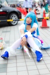blue_hair choker cosplay cure_marine dress hairbow heartcatch_precure! konoha kurumi_erika panties pretty_cure thighhighs wand rating:Safe score:1 user:nil!