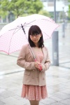 dress emi glasses jacket pantyhose rain sheer_legwear umbrella rating:Safe score:0 user:pixymisa