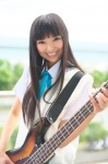 akiyama_mio bass blouse cosplay k-on! necoco school_uniform sweater_vest rating:Safe score:0 user:nil!