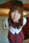 akb48 blouse cosplay mii pleated_skirt school_uniform skirt rating:Safe score:2 user:nil!