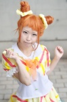 aikatsu! arisugawa_otome blouse cosplay double_bun miniskirt orange_hair skirt usako_(ii) rating:Safe score:0 user:nil!