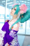 aida_yukiko aqua_hair cosplay hatsune_miku kimono tagme_song twintails vocaloid rating:Safe score:1 user:nil!