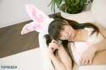 animal_ears bikini_top bunny_ears cleavage hayama_ayumi miniskirt skirt swimsuit rating:Safe score:0 user:nil!