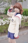 clannad cosplay furukawa_nagisa pleated_skirt reco sailor_uniform school_uniform skirt rating:Safe score:0 user:nil!
