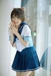cosplay hairbow kipi love_plus pleated_skirt sailor_uniform school_uniform skirt takane_manaka rating:Safe score:0 user:nil!