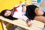 costume kneesocks pleated_skirt sailor_uniform school_uniform skirt watanabe_miyu rating:Safe score:1 user:nil!