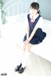 4k-star_310 bed jumper kauamala_shizuka kneesocks ponytail sailor_uniform school_uniform rating:Safe score:0 user:nil!
