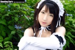 apron cosplay dress elbow_gloves gloves hairband kore_ga_watashi_no_goshujin-sama kurauchi_anna maid maid_uniform please_order_love saku rating:Safe score:0 user:nil!