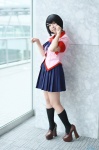 bakemonogatari blouse cosplay hanekawa_tsubasa kneesocks pleated_skirt ruton school_uniform skirt rating:Safe score:1 user:nil!