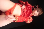 choker chun-li cosplay dress_lift minami_yuki panties panty_pull qipao street_fighter rating:Safe score:1 user:nil!