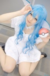 blue_hair cosplay dress hairband harumiya_yun pantyhose pokeball pokemon vaporeon rating:Safe score:0 user:nil!