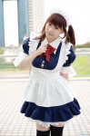 apron cosplay dress hairband konatsu_minato maid maid_uniform original thighhighs twintails zettai_ryouiki rating:Safe score:1 user:nil!