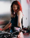 metamorpho miniskirt motorcycle plaid pleated_skirt skirt sonim tank_top rating:Safe score:0 user:nil!