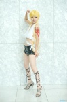 benten blonde_hair cosplay halter_top iseya_sei shorts zone-00 rating:Safe score:0 user:nil!