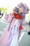 cosplay dress hat patchouli_knowledge purple_hair robe touhou yoppy rating:Safe score:0 user:nil!