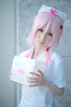 cosplay first-aid_box guilty_crown ishiori_arie nurse nurse_cap nurse_uniform pink_eyes pink_hair yuzuriha_inori rating:Safe score:0 user:pixymisa