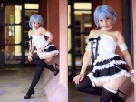 ayanami_rei blue_hair chains collar corset cosplay kaoru's_collection_3 kishimoto_kaoru miniskirt neon_genesis_evangelion panties skirt thighhighs zettai_ryouiki rating:Safe score:2 user:nil!