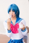 bishoujo_senshi_sailor_moon blue_hair cosplay mizuno_ami nagisa_mark-02 pleated_skirt sailor_mercury sailor_uniform sapphire school_uniform skirt rating:Safe score:0 user:nil!