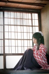 bunmei_kaika:_aoiza_ibunroku cosplay hair_tie haori ibara kimono mito_aoi ponytail rating:Safe score:1 user:nil!