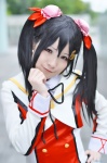 cosplay ema hair_ribbons jacket love_live!_school_idol_project twintails yazawa_niko rating:Safe score:0 user:nil!