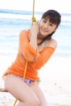 beach bikini blouse dgc_0935 kuroda_arisa ocean see-through side-tie_bikini swimsuit rating:Safe score:0 user:nil!