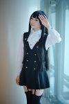 blouse cosplay garter_straps inu_boku_secret_service jumper pink_eyes shirakiin_ririchiyo thighhighs yuni_(ii) zettai_ryouiki rating:Safe score:0 user:pixymisa