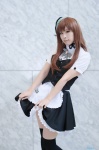 apron black_legwear blouse cosplay hat maid maid_uniform miniskirt original skirt skirt_lift thighhighs vest yukimi_kanon zettai_ryouiki rating:Safe score:1 user:nil!