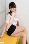 arai_kana blouse miniskirt pantyhose ponytail rq-star_639 sheer_legwear skirt vest rating:Safe score:1 user:nil!