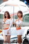 boots croptop heo_yun_mi lee_hyo_young pantyhose race_queen sheer_legwear skirt umbrella watch rating:Safe score:0 user:mock
