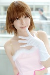 camisole cosplay gloves hagiwara_yukiho idolmaster merino_moko rating:Safe score:0 user:nil!