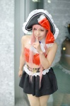 bustier captain_liliana cosplay lingerie pantyhose pink_hair pirate pirate_hat pleated_skirt queen's_blade_rebellion sayu skirt rating:Safe score:1 user:nil!