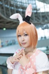 animal_ears bunny_ears cosplay dress hat narihara_riku sentimental_circus shappo_(sentimental_circus) sleeveless wristband rating:Questionable score:0 user:pixymisa