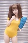backpack bodysuit cleavage cosplay diane_(nanatsu_no_taizai) nanatsu_no_taizai one_glove pantyhose sheer_legwear tarou twintails rating:Safe score:1 user:nil!