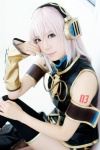 armband cosplay headset ibara kunoichi megurine_luka pink_hair sleeveless thighhighs vocaloid rating:Safe score:0 user:pixymisa