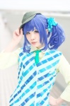 aikatsu! blouse blue_hair cosplay hat kiriya_aoi nachi side_ponytail tie vest rating:Safe score:0 user:nil!