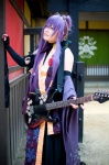 cosplay crossplay guitar kamui_gakupo kimono purple_hair satsuki_hana_(vocaloid) vocaloid yuuki_(iii) rating:Safe score:1 user:nil!