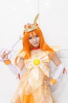 bow choker cosplay crown cure_sunny detached_sleeves dress hino_akane miniskirt orange_hair pretty_cure rokke skirt smile_precure! rating:Safe score:1 user:pixymisa