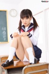 costume misty_238 moriyama_kana panties pleated_skirt sailor_uniform school_uniform skirt socks twintails rating:Safe score:2 user:nil!
