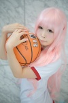 basketball buruma cosplay gym_uniform hakamada_hinata pink_hair ro-kyu-bu! sakuya shorts tshirt rating:Safe score:0 user:nil!